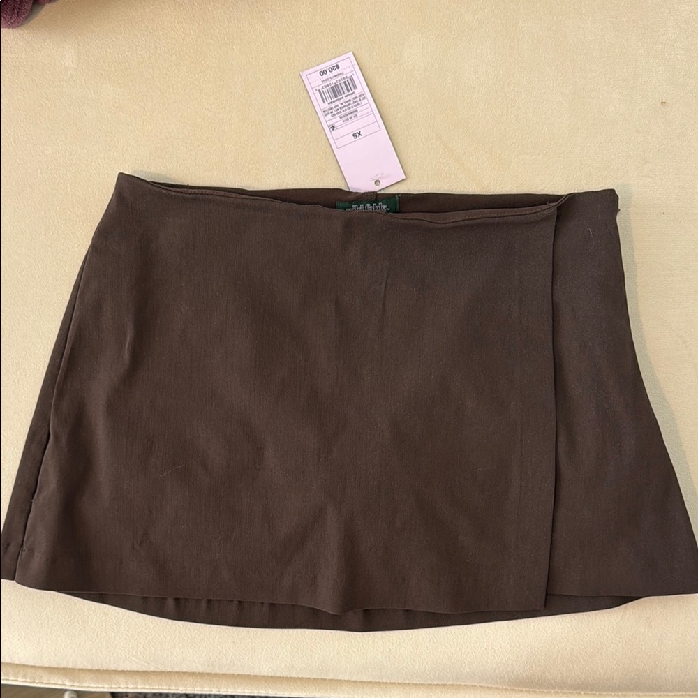 Wild Fable brown mini skort